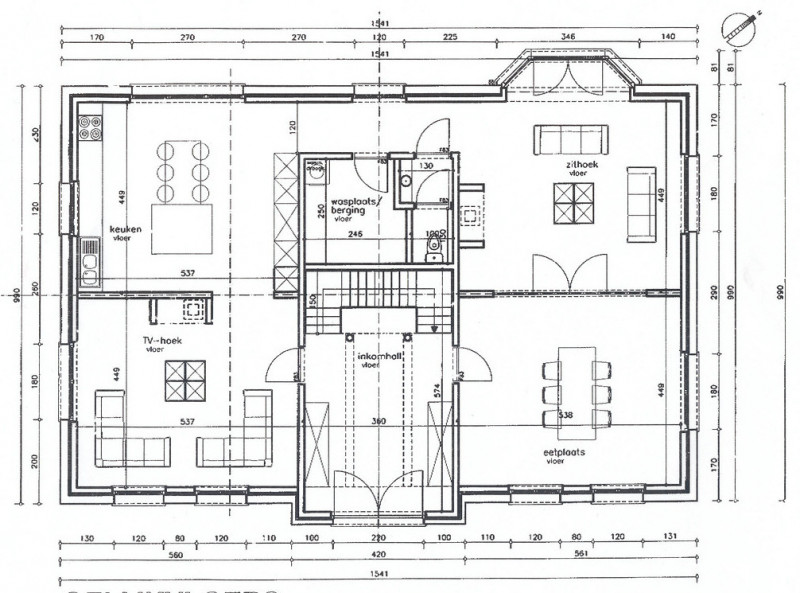blueprint of home floorplan