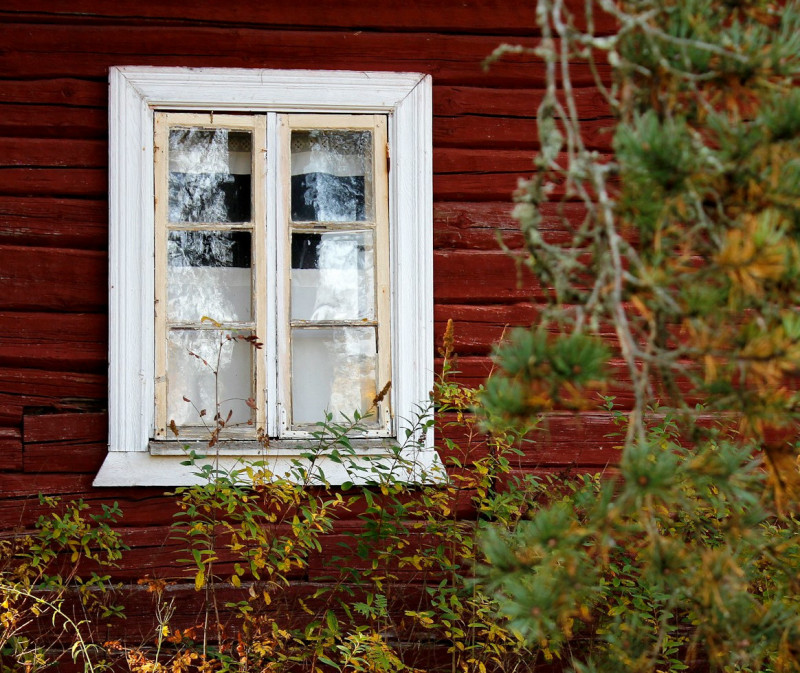 old drafty window