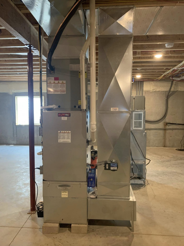 new home HVAC installation